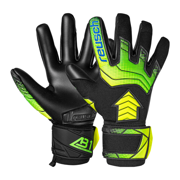 Reusch Attrakt AB1 Infinity 5560764 7052 black yellow 1